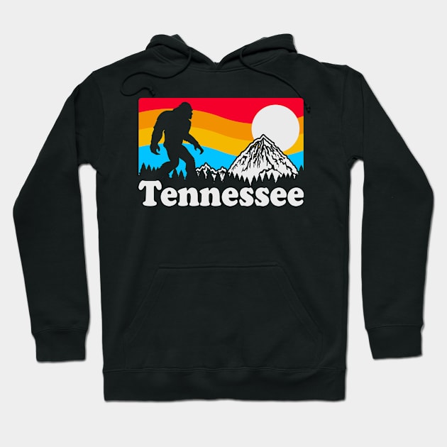 Tennessee Bigfoot, Funny Sasquatch Yeti Yowi Cryptid Science Fiction Smokey Mountains Hoodie by ThatVibe